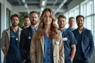 Groupe de professionnels aux métiers commençant par V